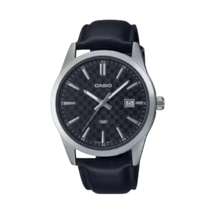 Casio General MTP-VD03L-1A Black Leather Band Men Watch